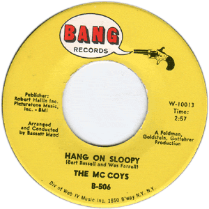 The McCoys - Hang On Sloopy - Lyrics and ratings - Rate Your Music